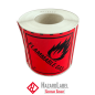 Preview: Gefahrgutaufkleber Klasse 2.1, 10x10 cm, PE-Folie, FLAMMABLE GAS