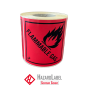 Preview: Gefahrgutaufkleber Klasse 2.1, 10x10 cm, Papier, FLAMMABLE GAS