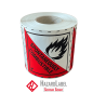 Preview: 429PE100GL-Gefahrgutaufkleber-Klasse-4-2-Spontaneously-Combustible-Rolle-Hazard-Label