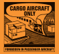 Preview: Cargo Aircraft only Aufkleber, 110x120 mm