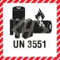 Preview: Batterylabel UN3551, 10x10 cm, Paperlabel
