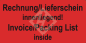 Preview: Versandaufkleber Rechnung Lieferschein, 5x10 cm, zweisprachig rot