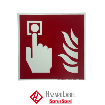 Fire safety sign manual call point 150x150 m