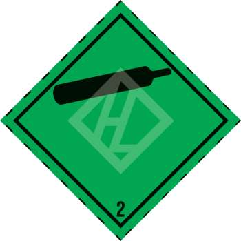 Hazard Label Class 2.2, 100x100 mm, PE film