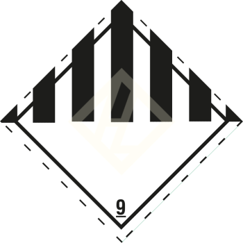 Hazard Label Class 9, 100x100 mm, PE film