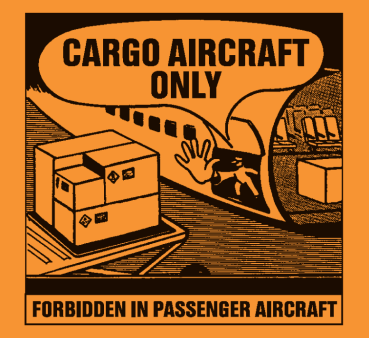 Cargo Aircraft only Aufkleber, 110x120 mm