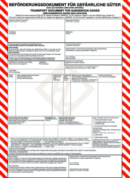 Beförderungsdokument für gefährliche Güter (IMO)