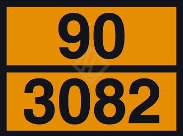 Kesselwagenfolie mit Eindruck 90/3082, 300x400 mm PVC seewasserbeständig