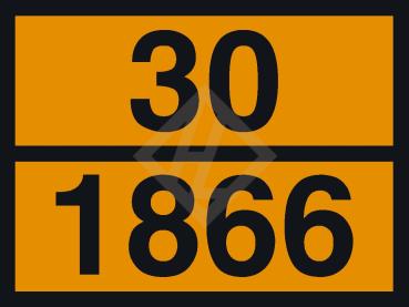 ADR warning panel with imprint 30/1866