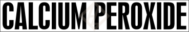 Aufkleber offizieller Gefahrstoffname CALCIUM PEROXIDE für UN 1457