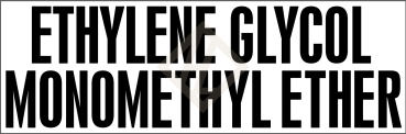 Aufkleber offizieller Gefahrstoffname ETHYLENE GLYCOL MONOMETHYL ETHER für UN 1188