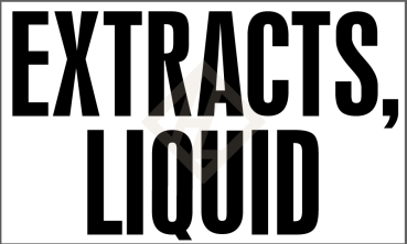 Aufkleber offizieller Gefahrstoffname EXTRACTS, LIQUID für UN 1197