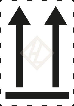 Versandaufkleber Pfeile, 74x105 mm, Papier