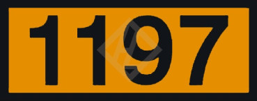 UN Zusatzaufkleber mit Eindruck 1197, 120x300 mm PVC seewasserbeständig