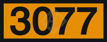 UN Zusatzaufkleber mit Eindruck 3077, 120x300 mm PVC seewasserbeständig
