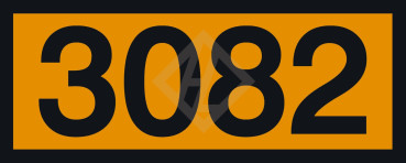 UN Zusatzaufkleber mit Eindruck 3082, 120x300 mm PVC seewasserbeständig