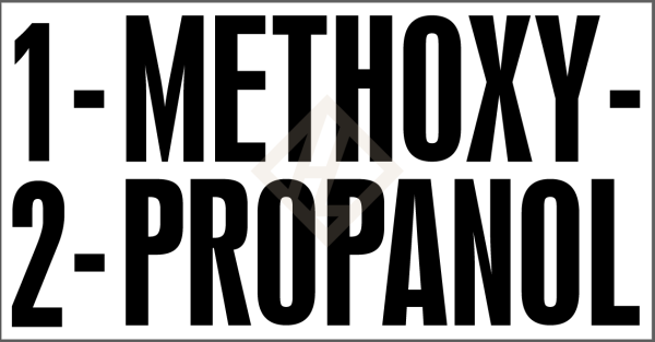 Aufkleber offizieller Gefahrstoffname 1-METHOXY-2-PROPANOL für UN 3092