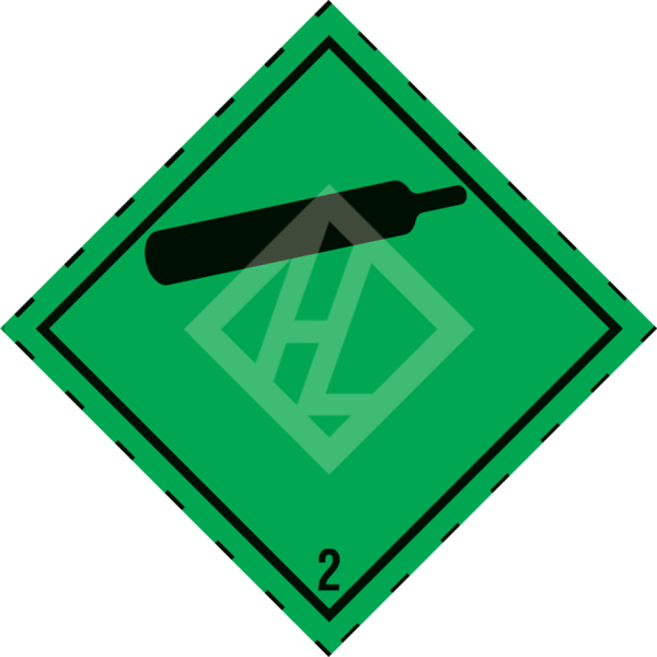 Hazard Label Class 2.2, 100x100 mm, PE film