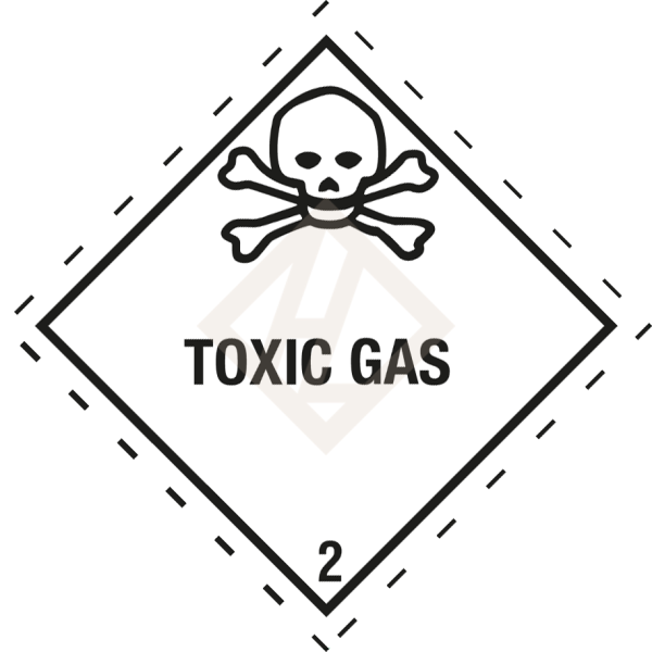 Gefahrgutaufkleber Klasse 2.3, 250x250 mm, PVC-Folie, TOXIC GAS