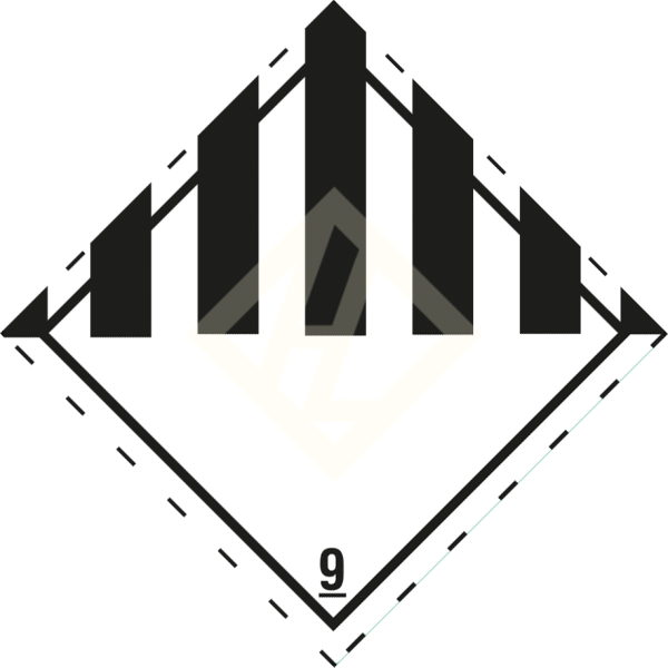 Hazard Label Class 9, 100x100 mm, PE film