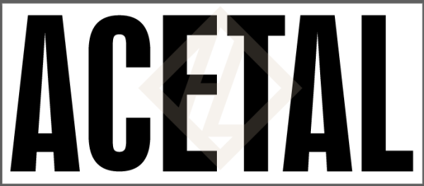 Aufkleber offizieller Gefahrstoffname ACETAL für UN 1088