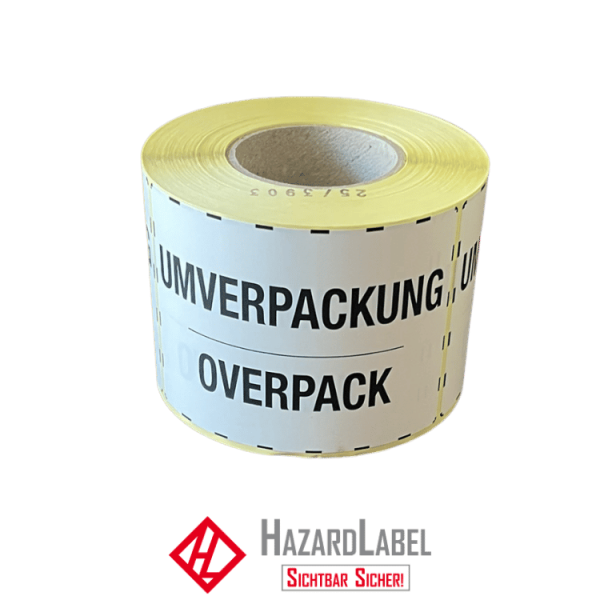 Versandaufkleber Umverpackung, 74x105 mm, Papier