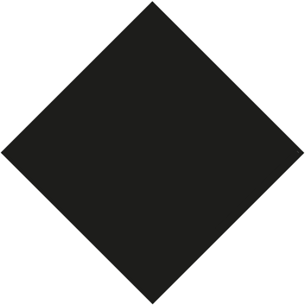 Full-surface black sticker, 25 × 25 cm, PVC film