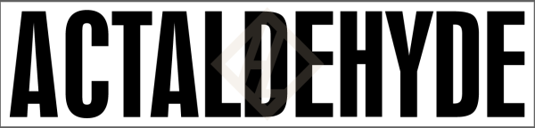 Aufkleber offizieller Gefahrstoffname ACTALDEHYDE für UN 1089