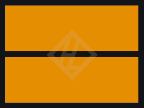 ADR warning panel 300x400 mm