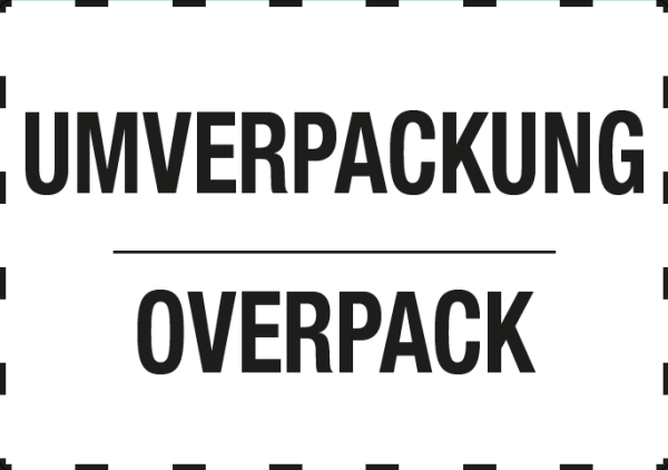 Versandaufkleber Umverpackung, 74x105 mm, Papier