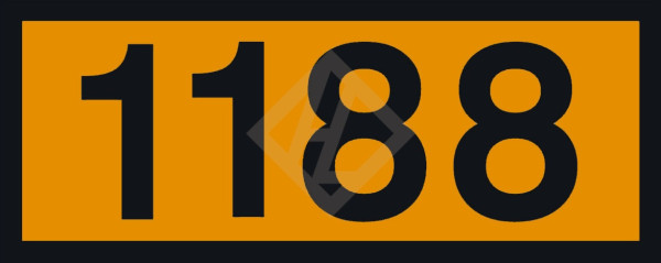 UN Zusatzaufkleber mit Eindruck 1188, 120x300 mm PVC seewasserbeständig