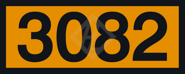 UN Zusatzaufkleber mit Eindruck 3082, 120x300 mm PVC seewasserbeständig