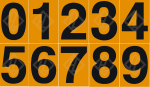 Kesselwagenfolie – Einzelziffern 0–9
