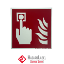 Fire safety sign manual call point 150x150 m