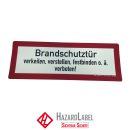 Brandschutztür verkeilen langnachleuchtend 105x297
