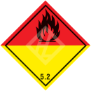 Hazard Label Class 5.2, 250x250 mm, PVC-Film