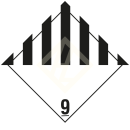 Hazard Label Class 9, 300x300 mm, PVC-Film