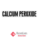 Aufkleber offizieller Gefahrstoffname CALCIUM PEROXIDE für UN 1457