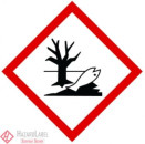 Gefahrstoffaufkleber GHS09 Umweltgefährlich Fisch Baum 5 x 5 cm auf PE-Folie