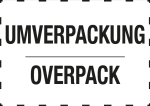 Versandaufkleber Umverpackung, 74x105 mm, Papier