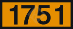 UN Zusatzlabel mit Eindruck 1751, 120x300 mm PVC seewasserbeständig